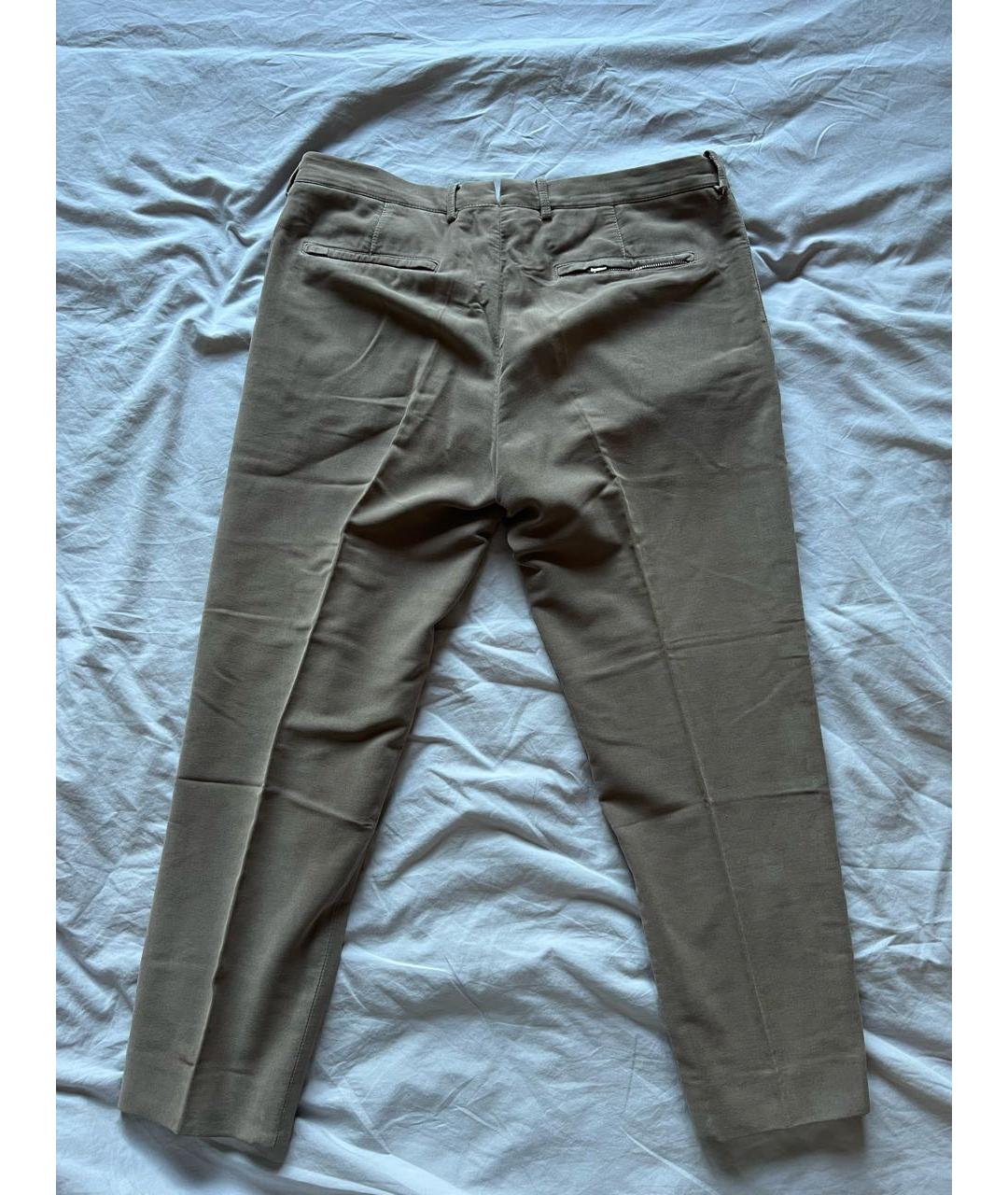 BRUNELLO CUCINELLI Хлопковые классические брюки, фото 2