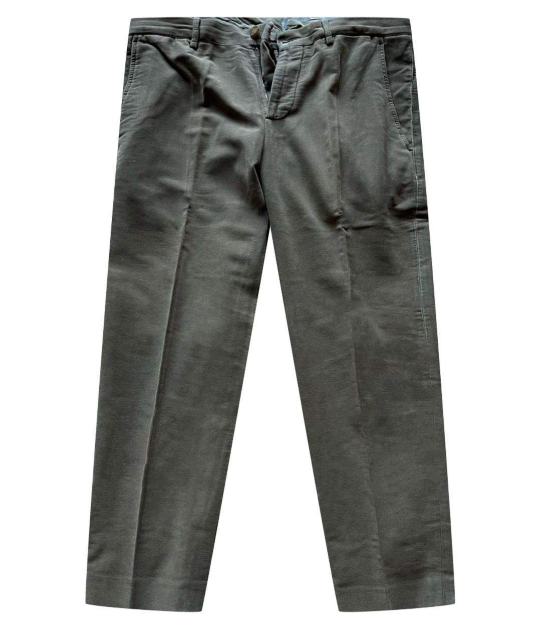 BRUNELLO CUCINELLI Хлопковые классические брюки, фото 1