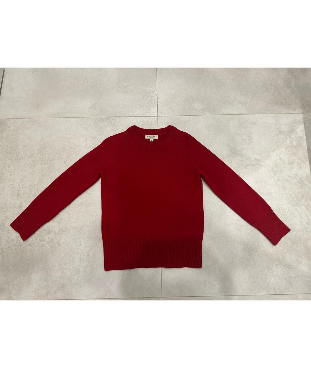 BURBERRY Бордовый кашемировый джемпер / свитер, фото 8