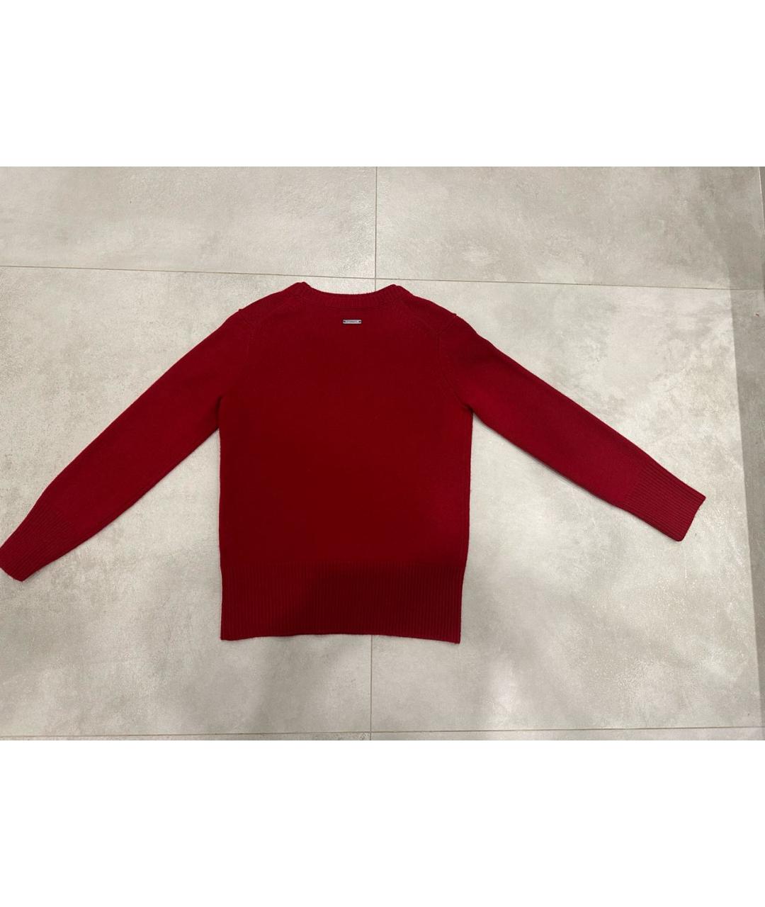 BURBERRY Бордовый кашемировый джемпер / свитер, фото 2