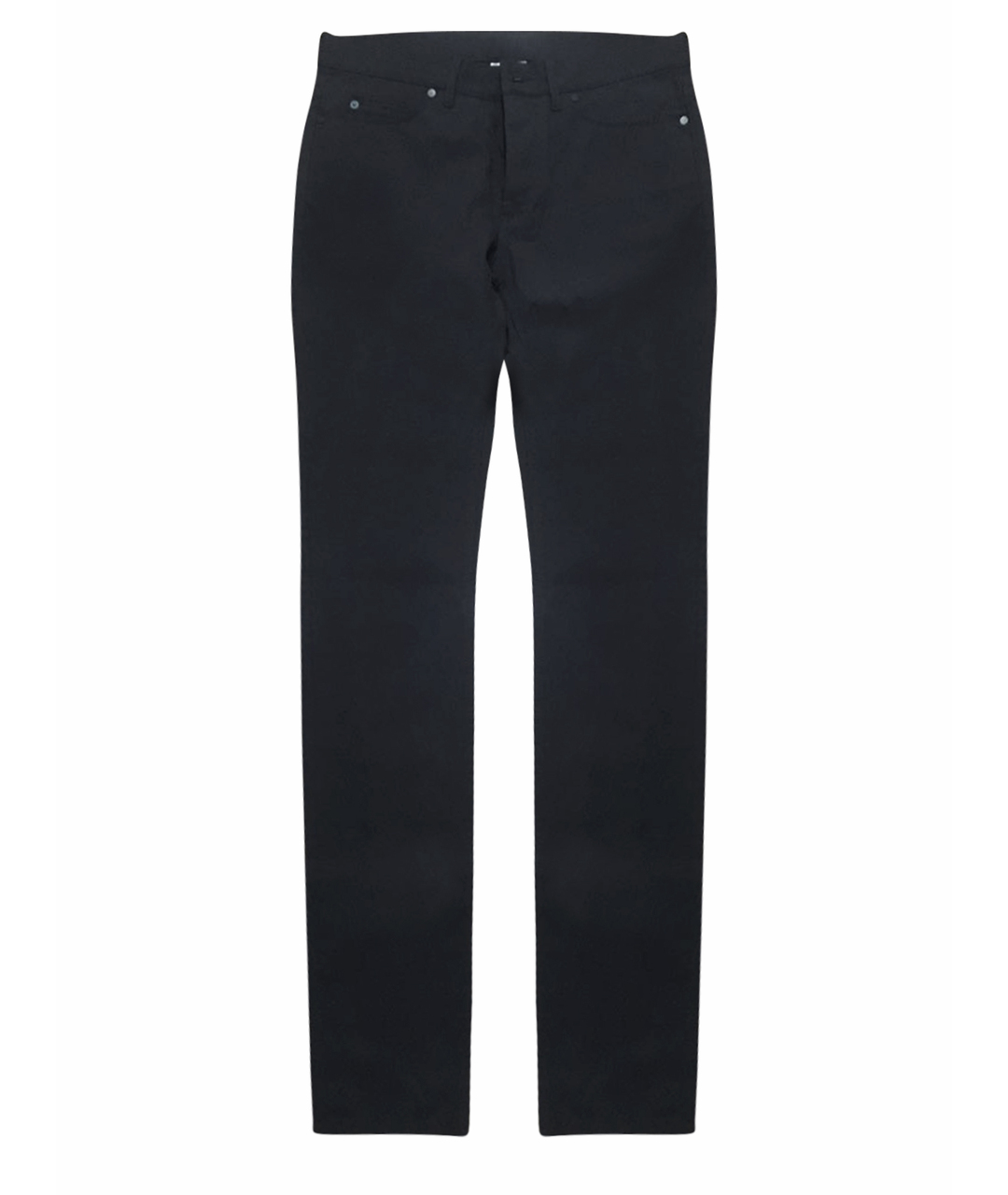 LANVIN Темно-синие хлопковые прямые джинсы, фото 1