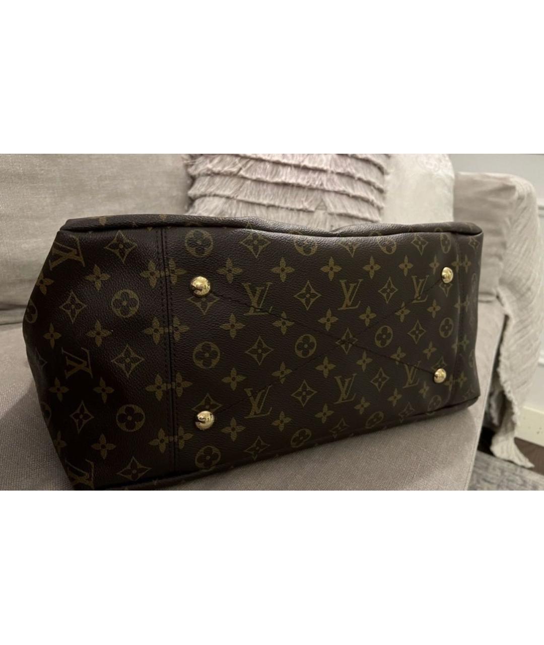 LOUIS VUITTON Коричневая сумка тоут, фото 6