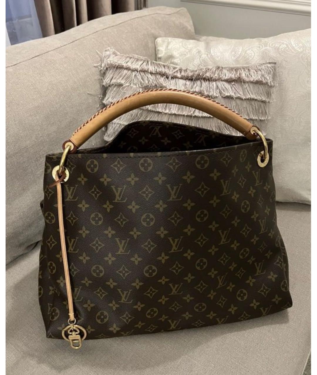 LOUIS VUITTON Коричневая сумка тоут, фото 9