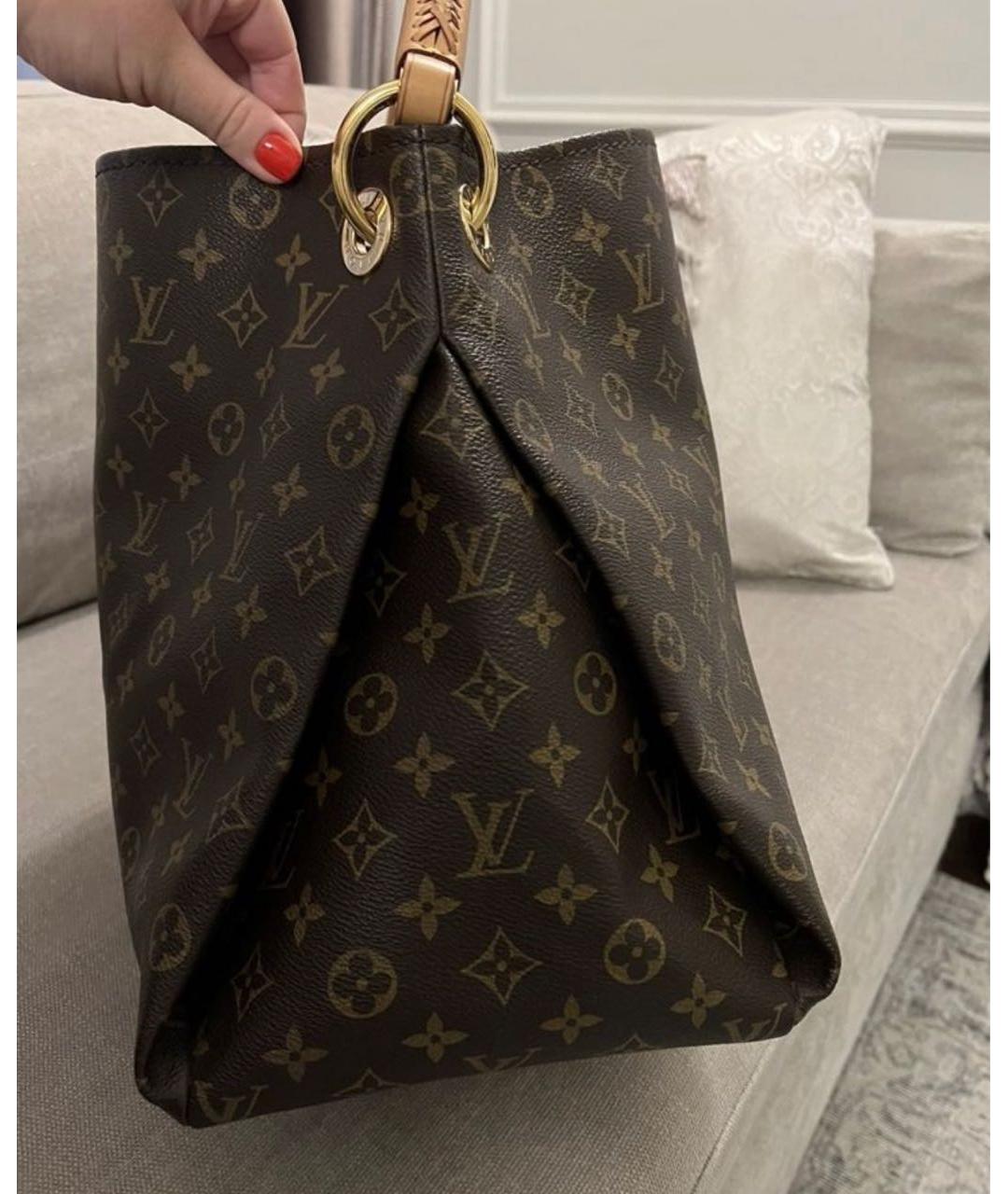 LOUIS VUITTON Коричневая сумка тоут, фото 2