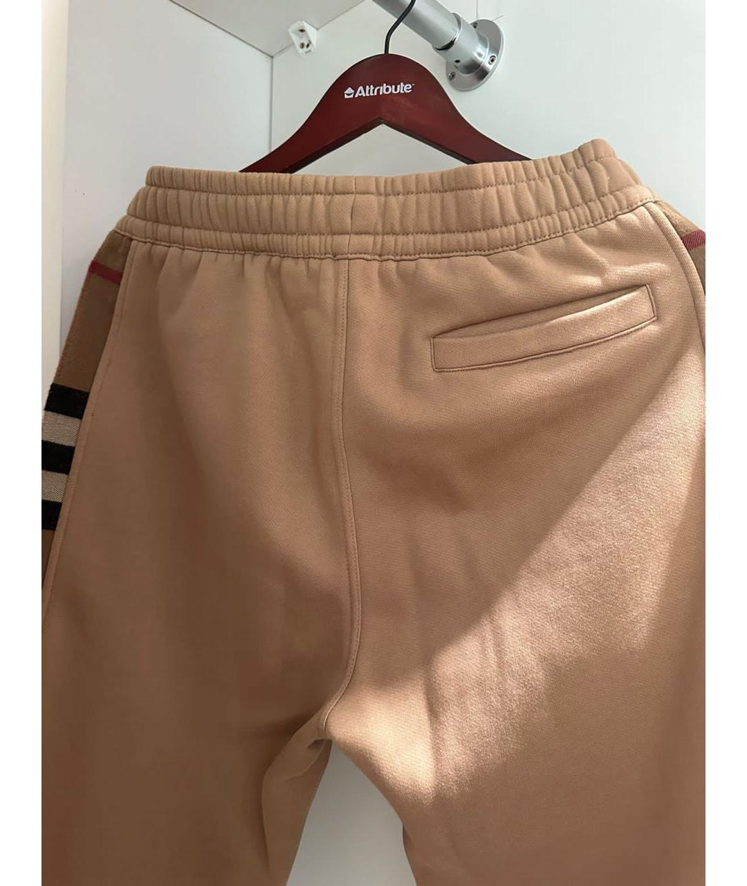 BURBERRY Бежевый хлопковый спортивный костюм, фото 4