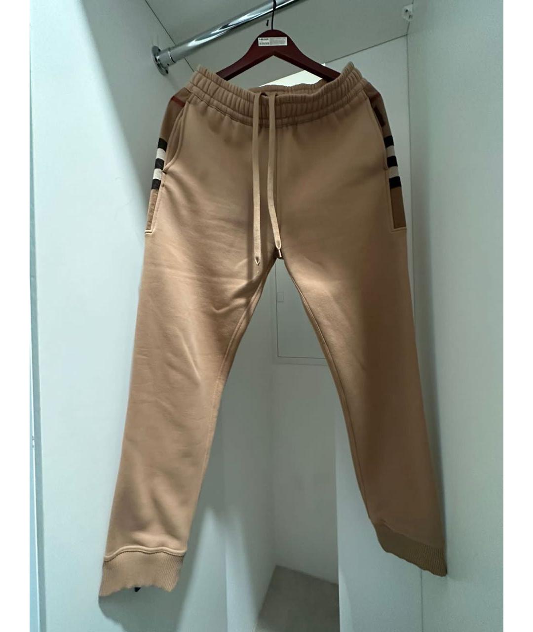 BURBERRY Бежевый хлопковый спортивный костюм, фото 7