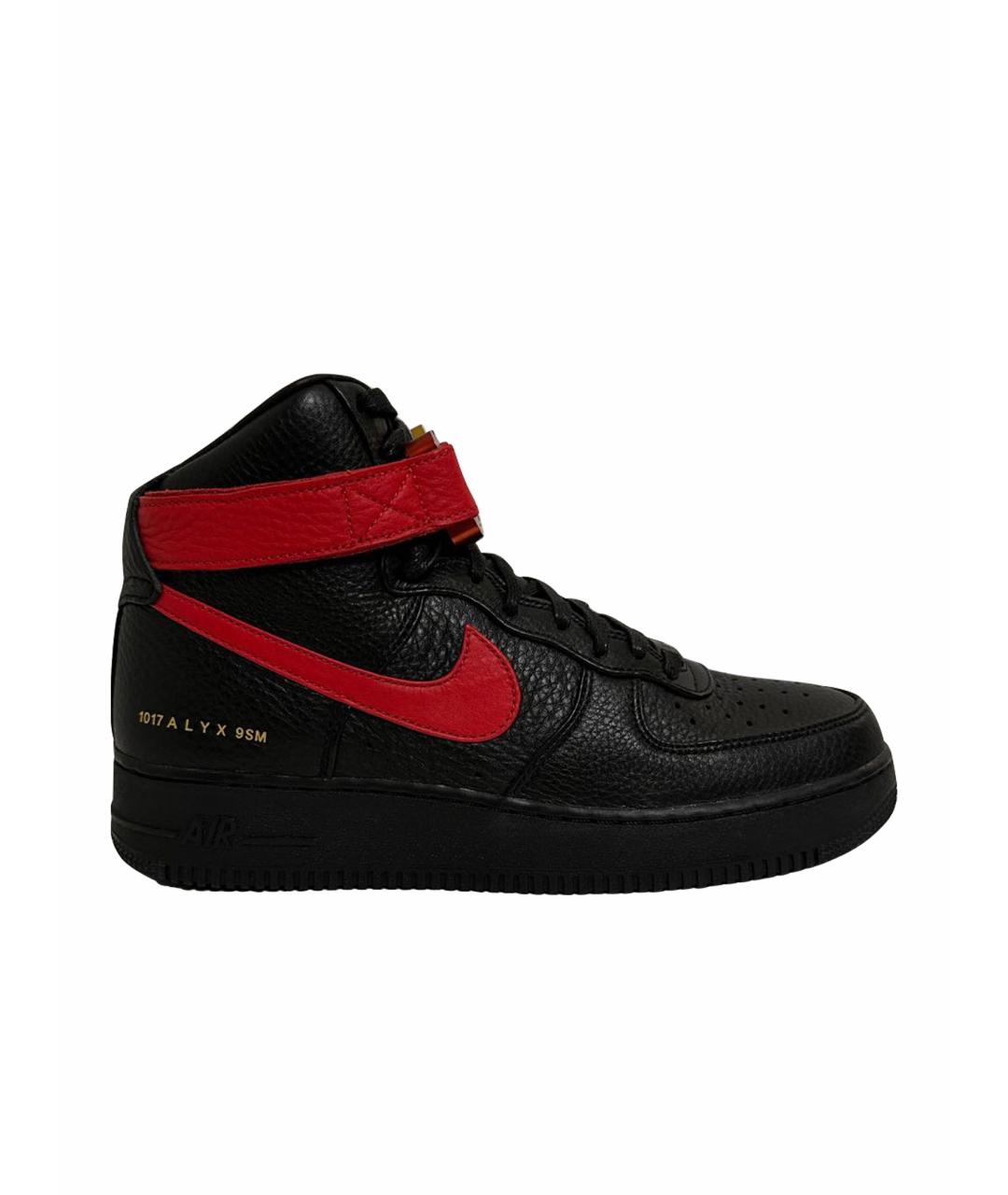 Air force 1 high red black white best sale