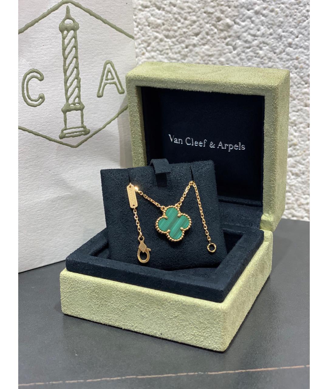 VAN CLEEF & ARPELS Бирюзовое колье из розового золота, фото 2