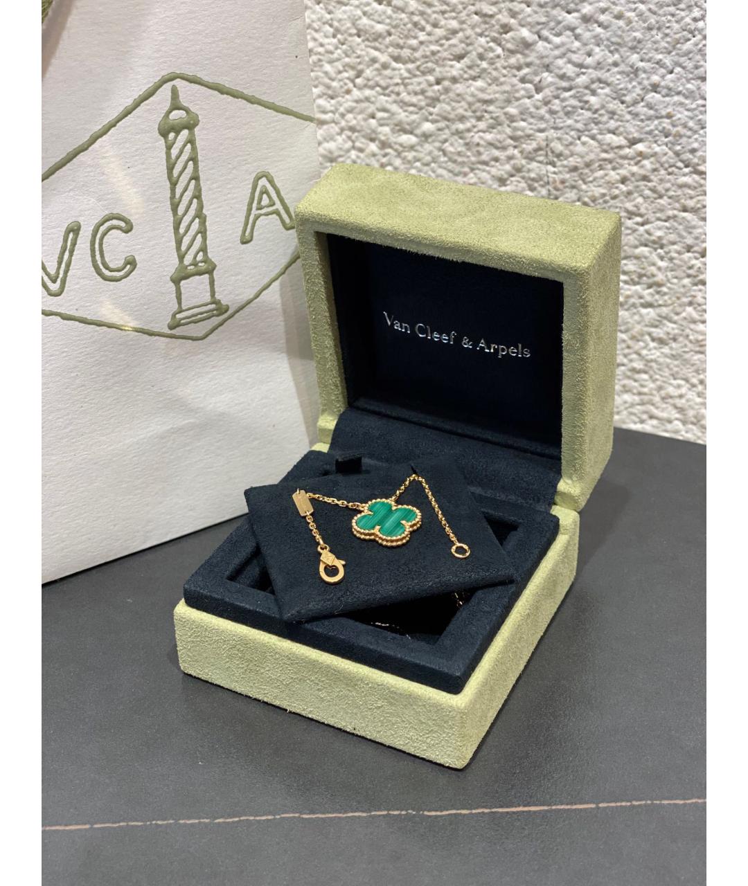 VAN CLEEF & ARPELS Бирюзовое колье из розового золота, фото 6