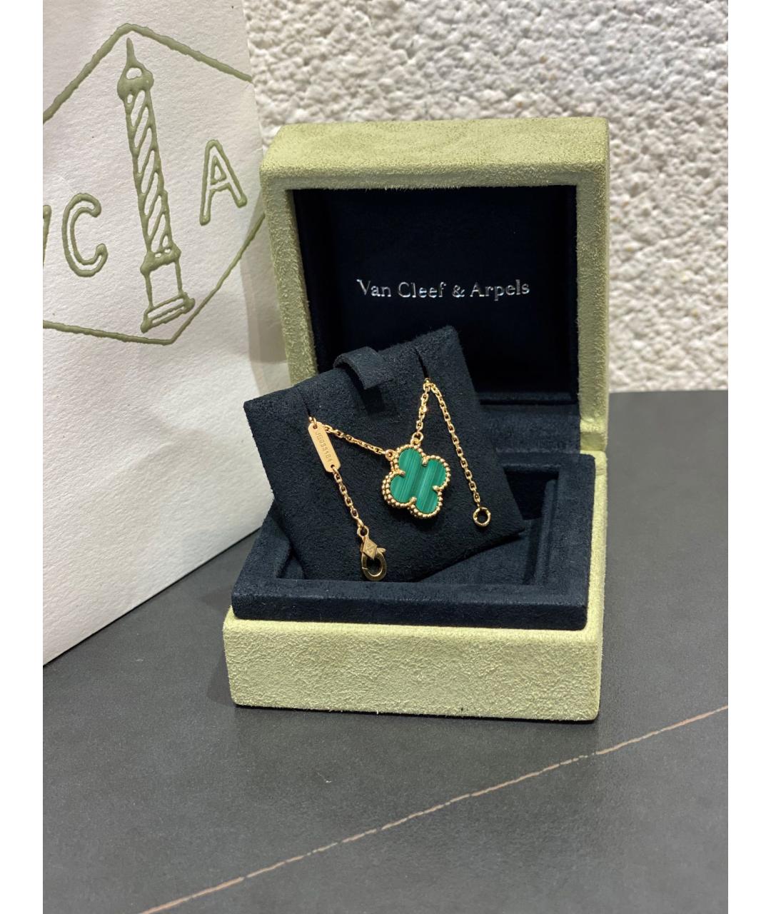 VAN CLEEF & ARPELS Бирюзовое колье из розового золота, фото 4
