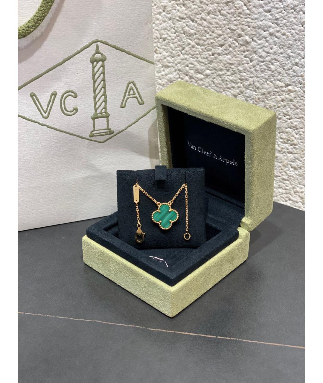 VAN CLEEF & ARPELS Бирюзовое колье из розового золота, фото 9
