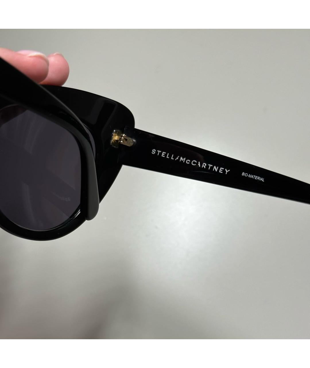STELLA MCCARTNEY Черные пластиковые солнцезащитные очки, фото 3