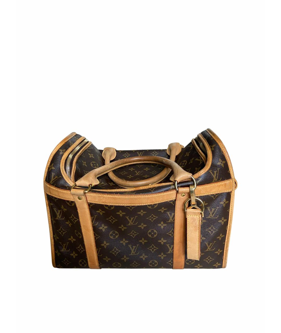 LOUIS VUITTON PRE-OWNED Коричневая дорожная/спортивная сумка из искусственной кожи, фото 1