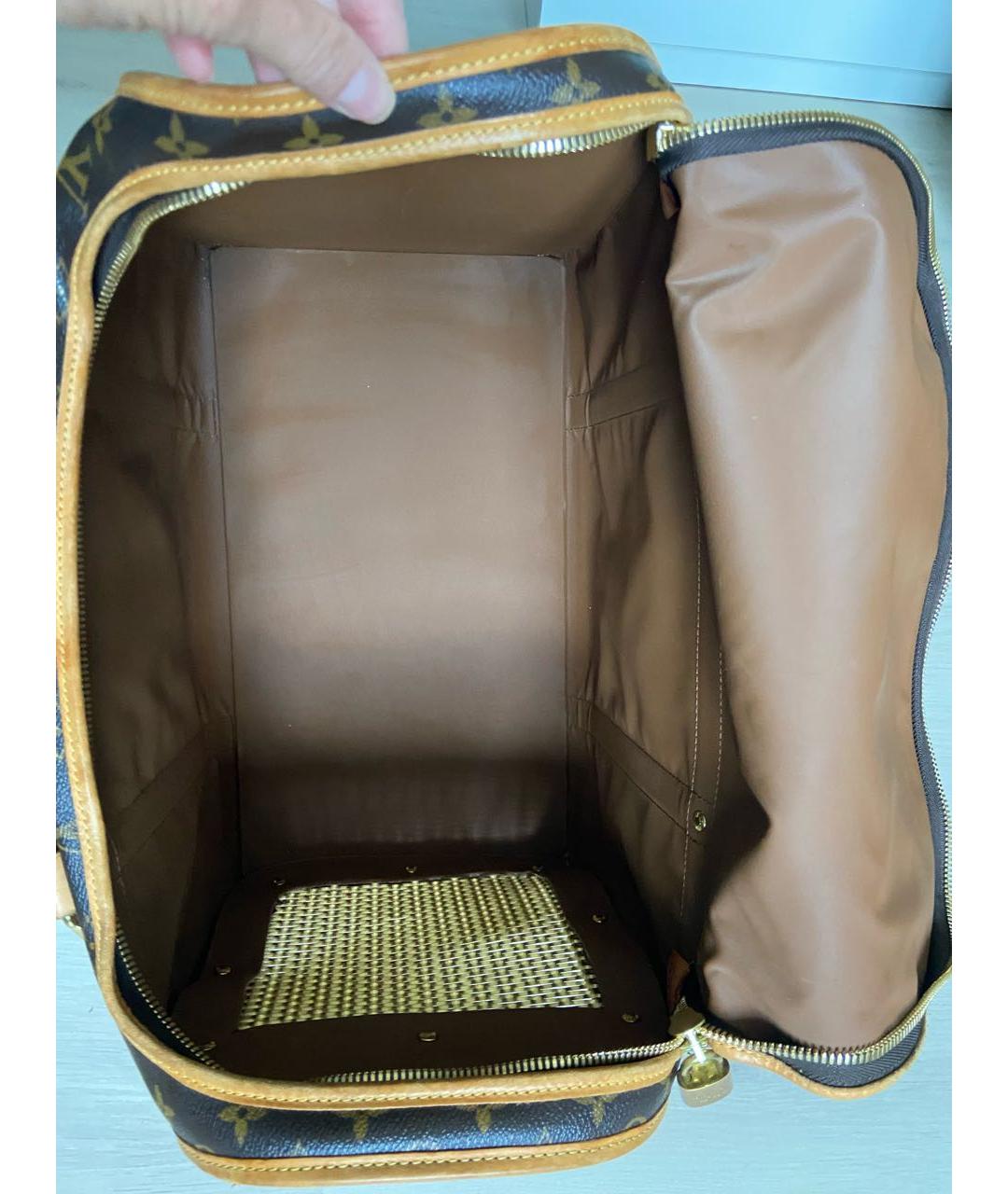 LOUIS VUITTON Коричневая дорожная/спортивная сумка из искусственной кожи, фото 4