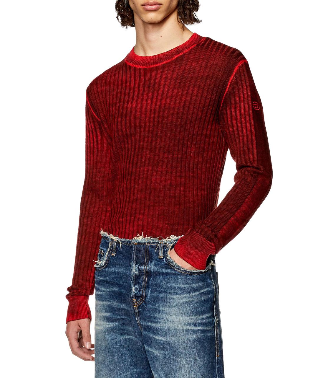 DIESEL Красный джемпер / свитер, фото 3