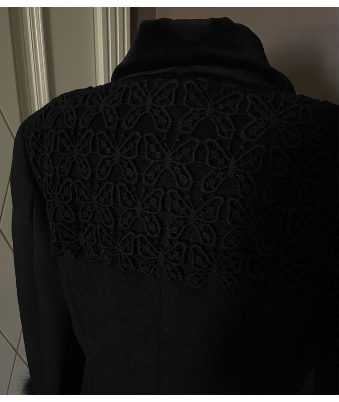 MOSCHINO Черное шерстяное пальто, фото 4