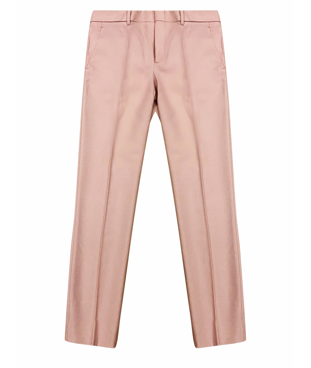 GUCCI Розовые шерстяные прямые брюки, фото 1
