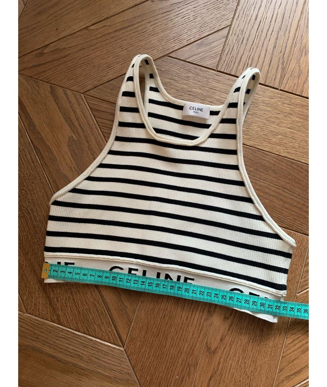 CELINE Бежевая майка, фото 6