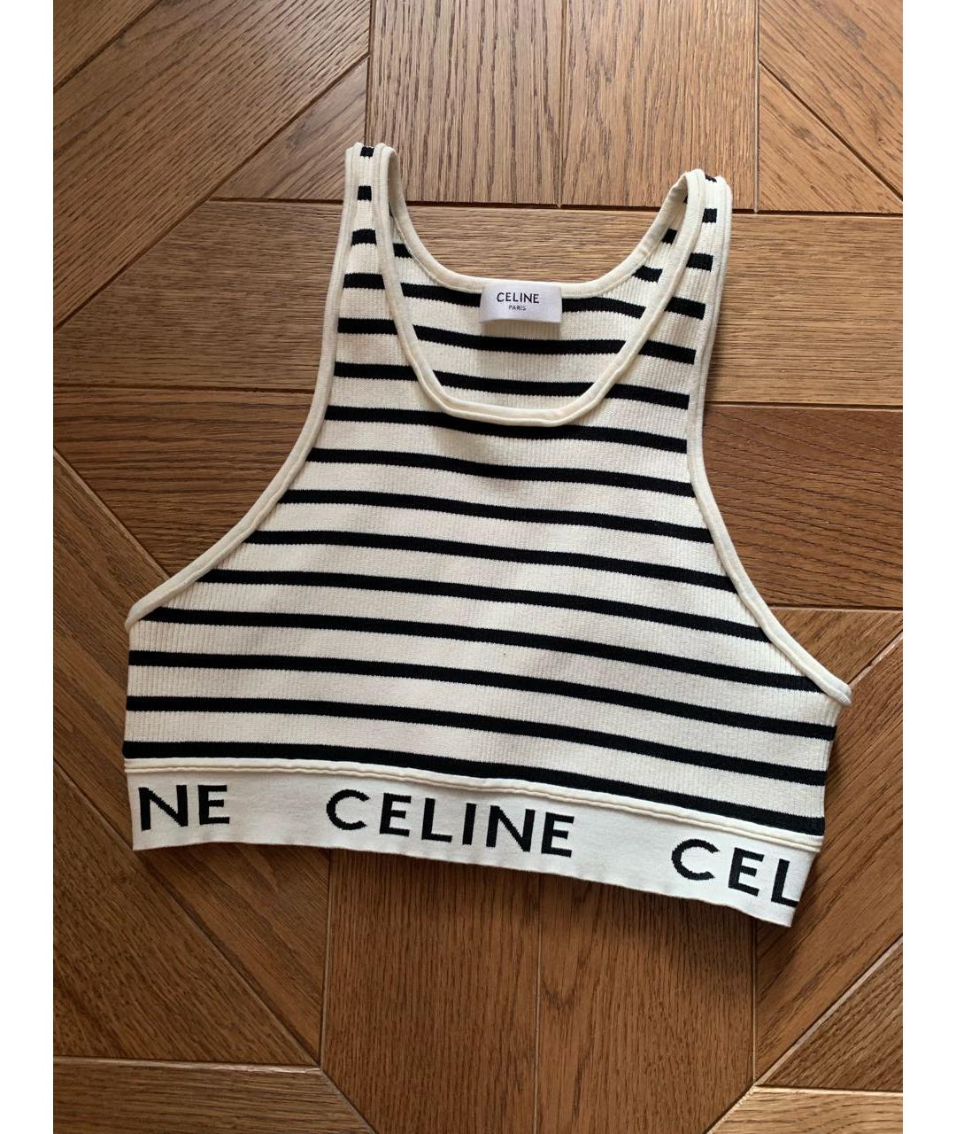 CELINE Бежевая майка, фото 2