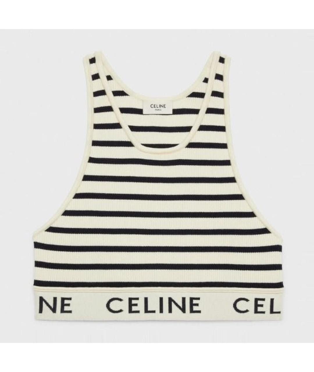 CELINE Бежевая майка, фото 7