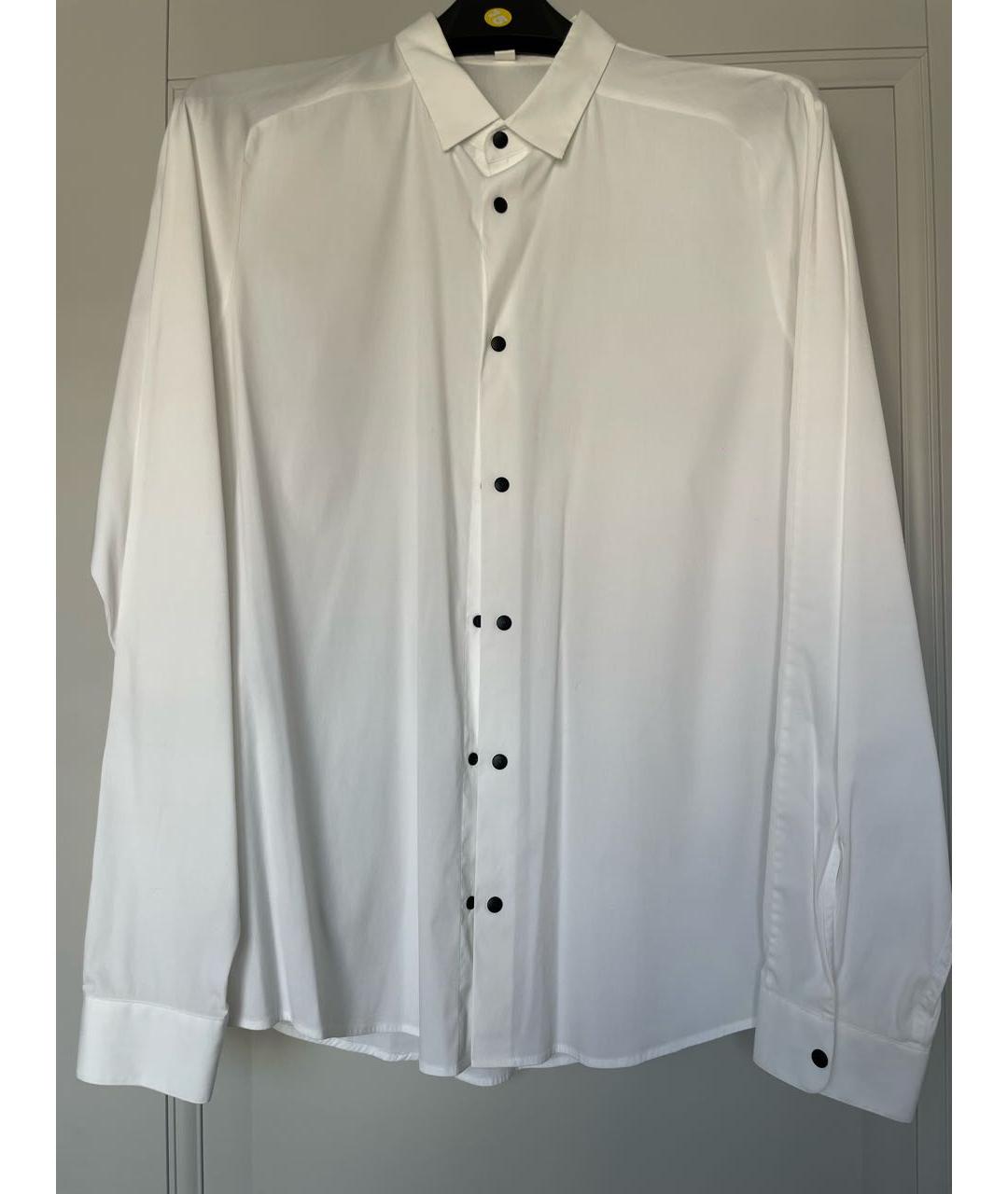 COS Белая хлопковая классическая рубашка, фото 7