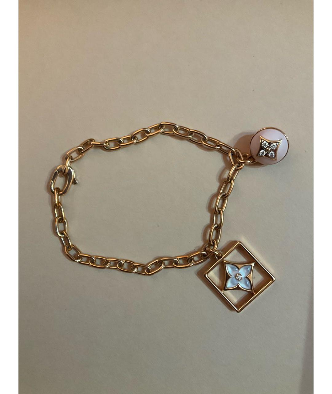 LOUIS VUITTON PRE-OWNED Розовый браслет из белого золота, фото 6