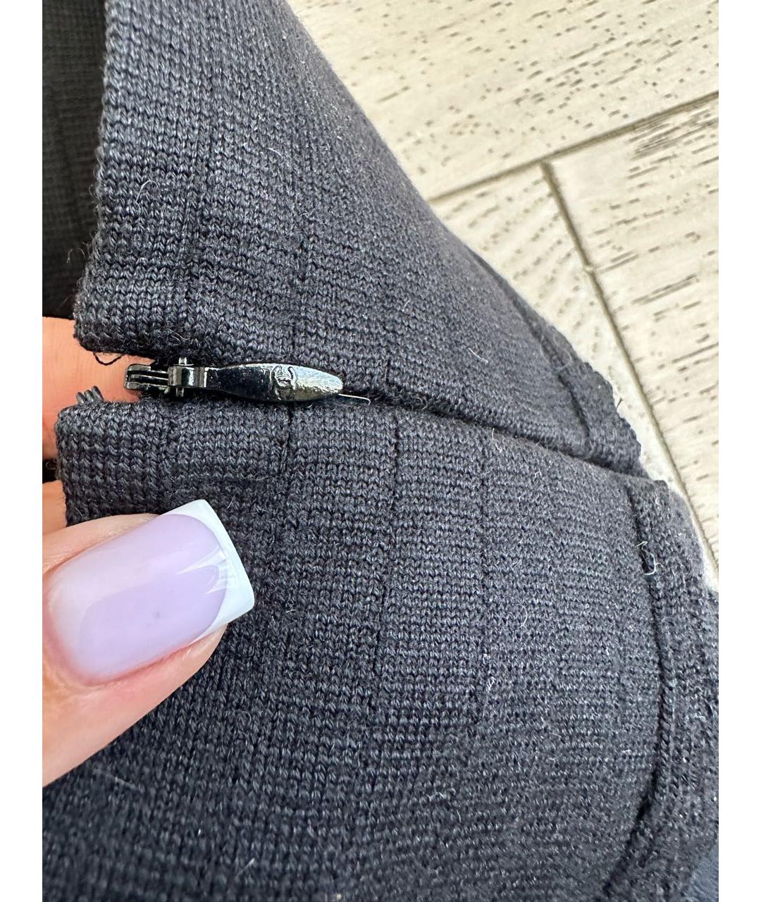 CHANEL Черный шерстяной костюм с юбками, фото 8