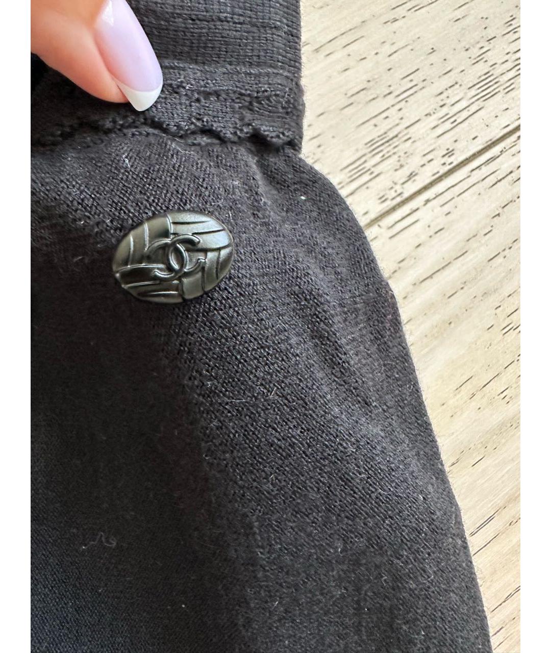 CHANEL Черный шерстяной костюм с юбками, фото 7