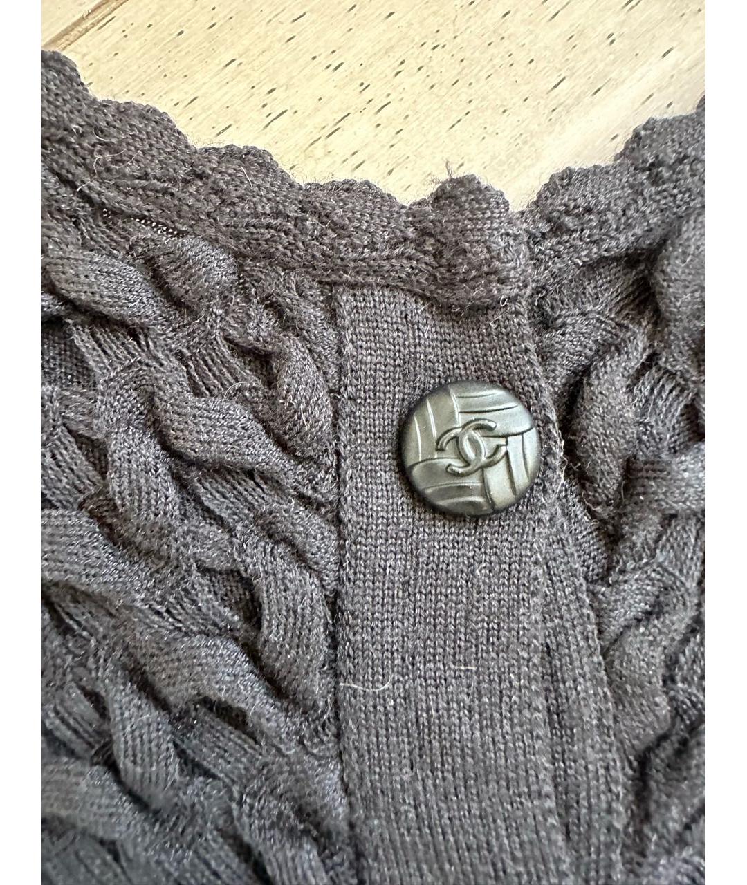 CHANEL Черный шерстяной костюм с юбками, фото 4