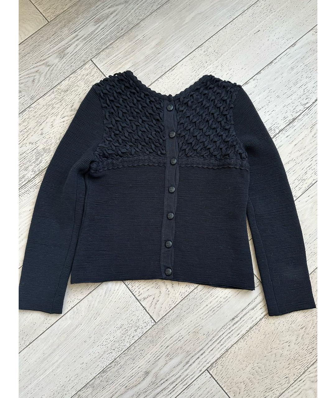 CHANEL Черный шерстяной костюм с юбками, фото 9