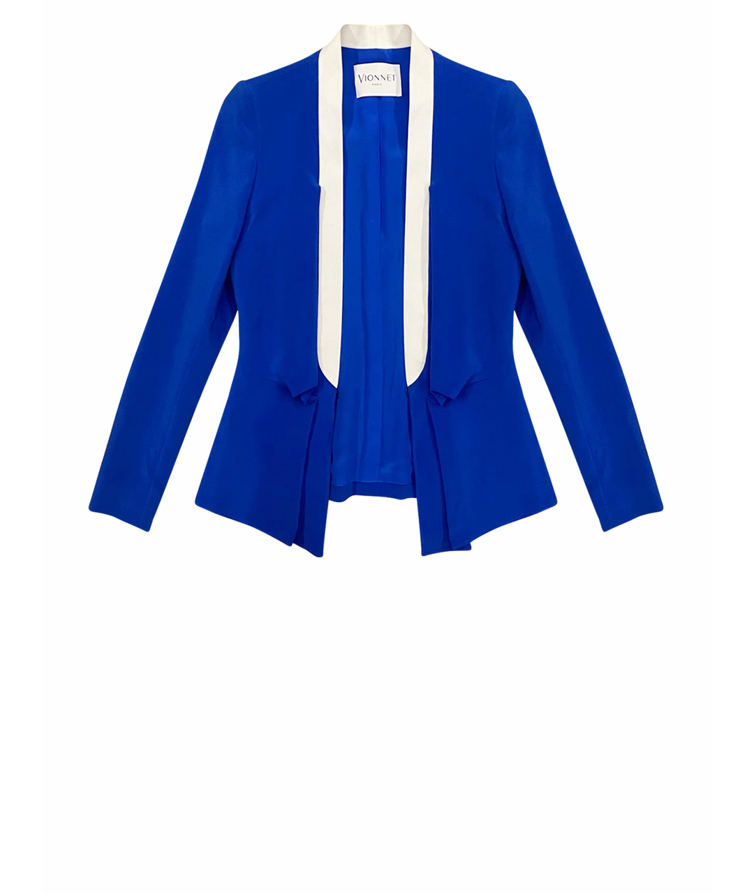VIONNET Синий шелковый жакет/пиджак, фото 1