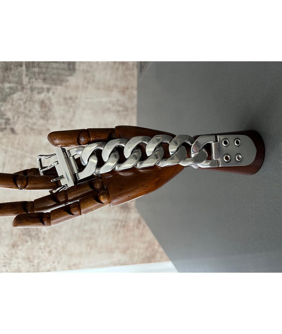 HERMES Серебрянный серебряный браслет, фото 6