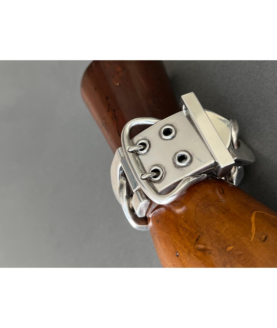 HERMES Серебрянный серебряный браслет, фото 5