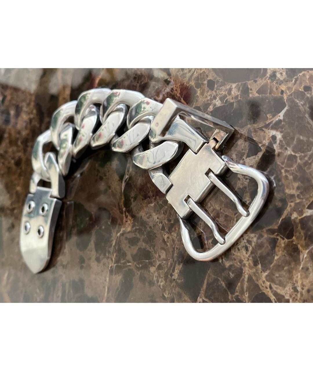 HERMES Серебрянный серебряный браслет, фото 9