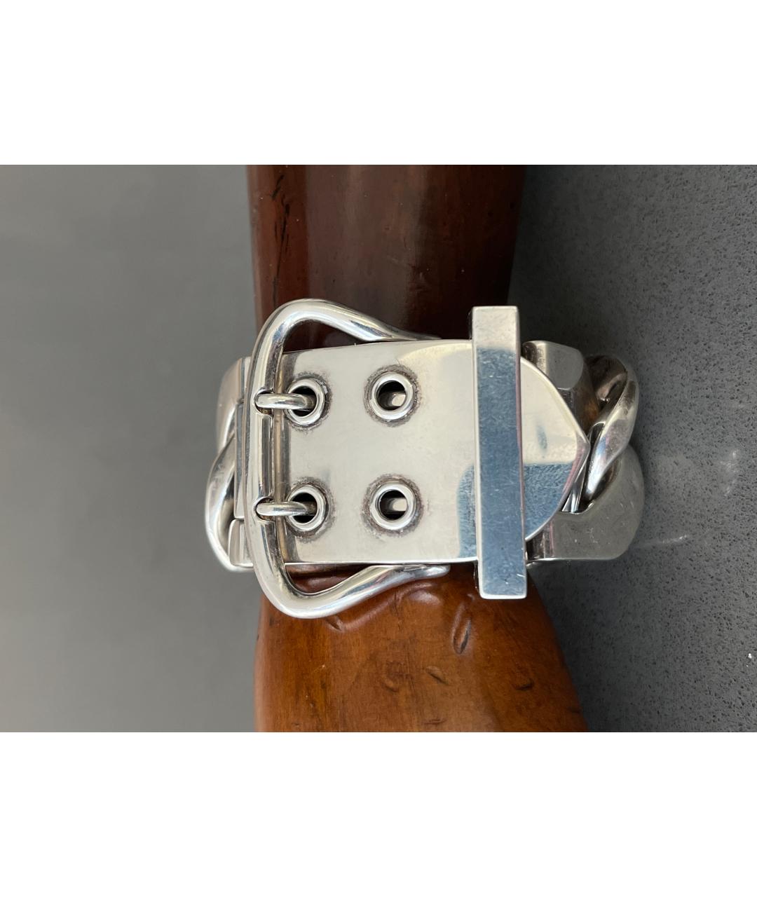 HERMES Серебрянный серебряный браслет, фото 7