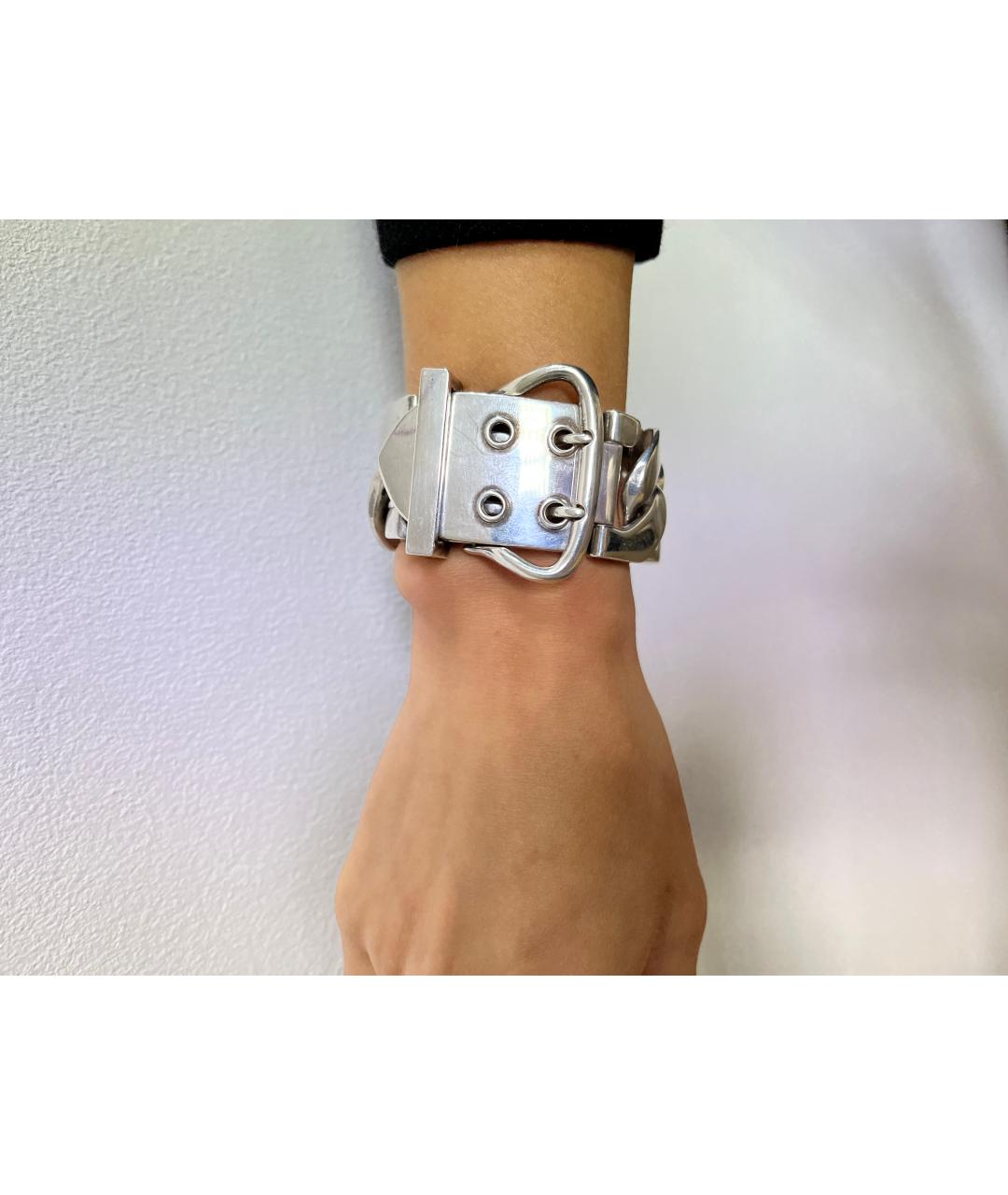 HERMES Серебрянный серебряный браслет, фото 2