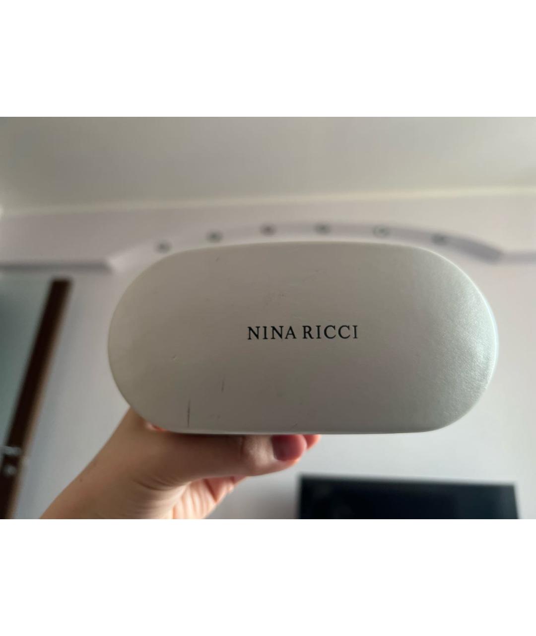 NINA RICCI PRE-OWNED Черные металлические солнцезащитные очки, фото 4