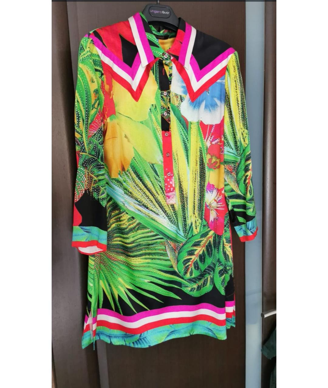 ROBERTO CAVALLI Шелковое платье, фото 6
