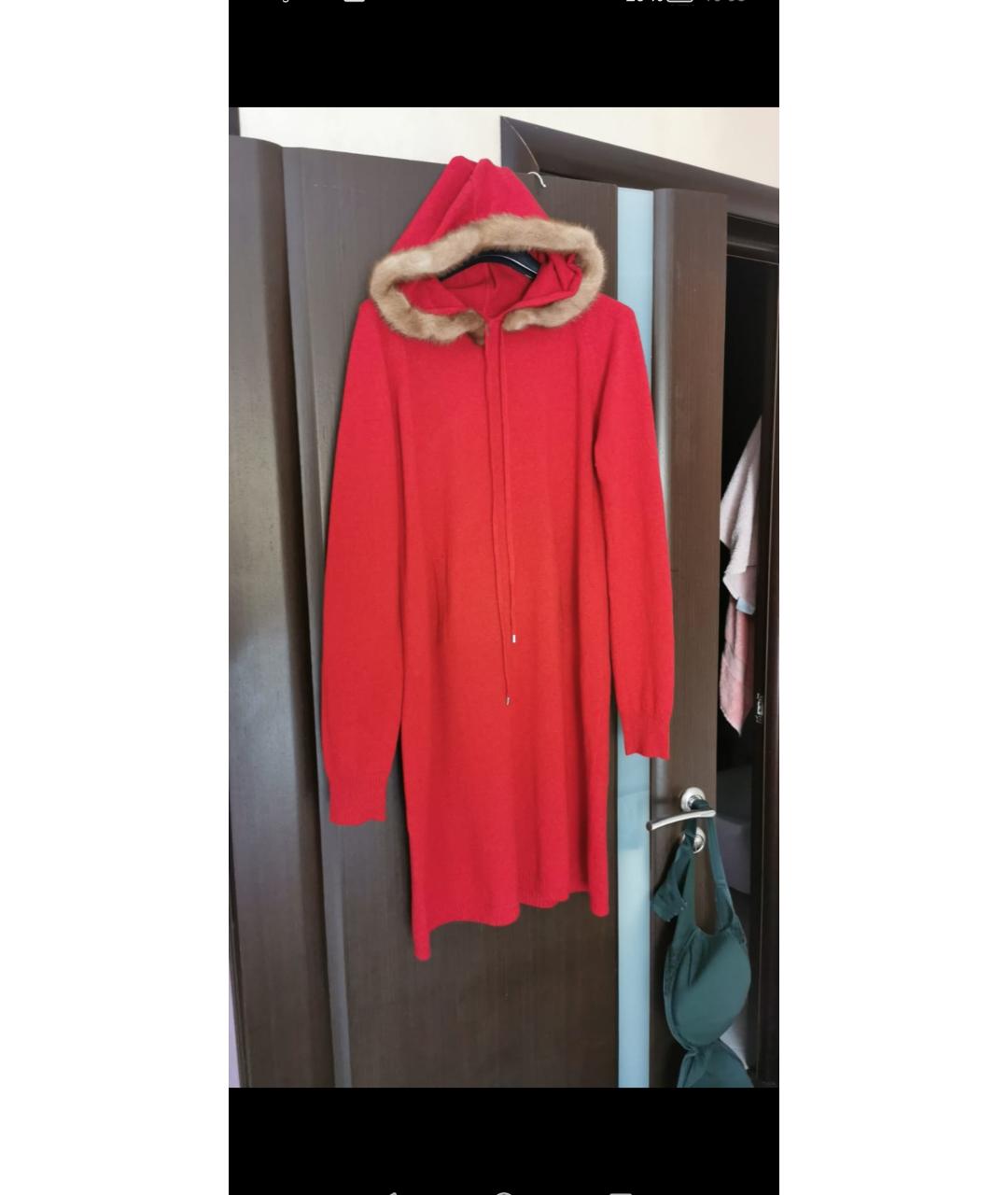 CHRISTIAN DIOR Бордовое кашемировое платье, фото 7