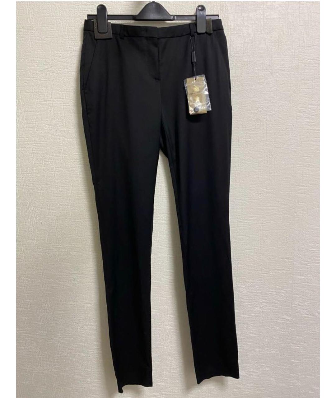 BURBERRY Черные хлопковые брюки узкие, фото 5