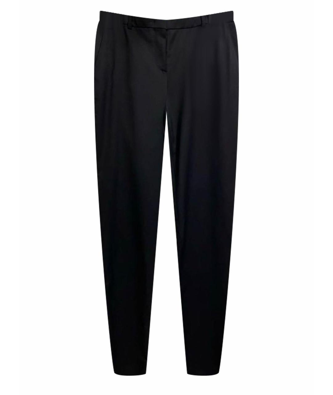 BURBERRY Черные хлопковые брюки узкие, фото 1