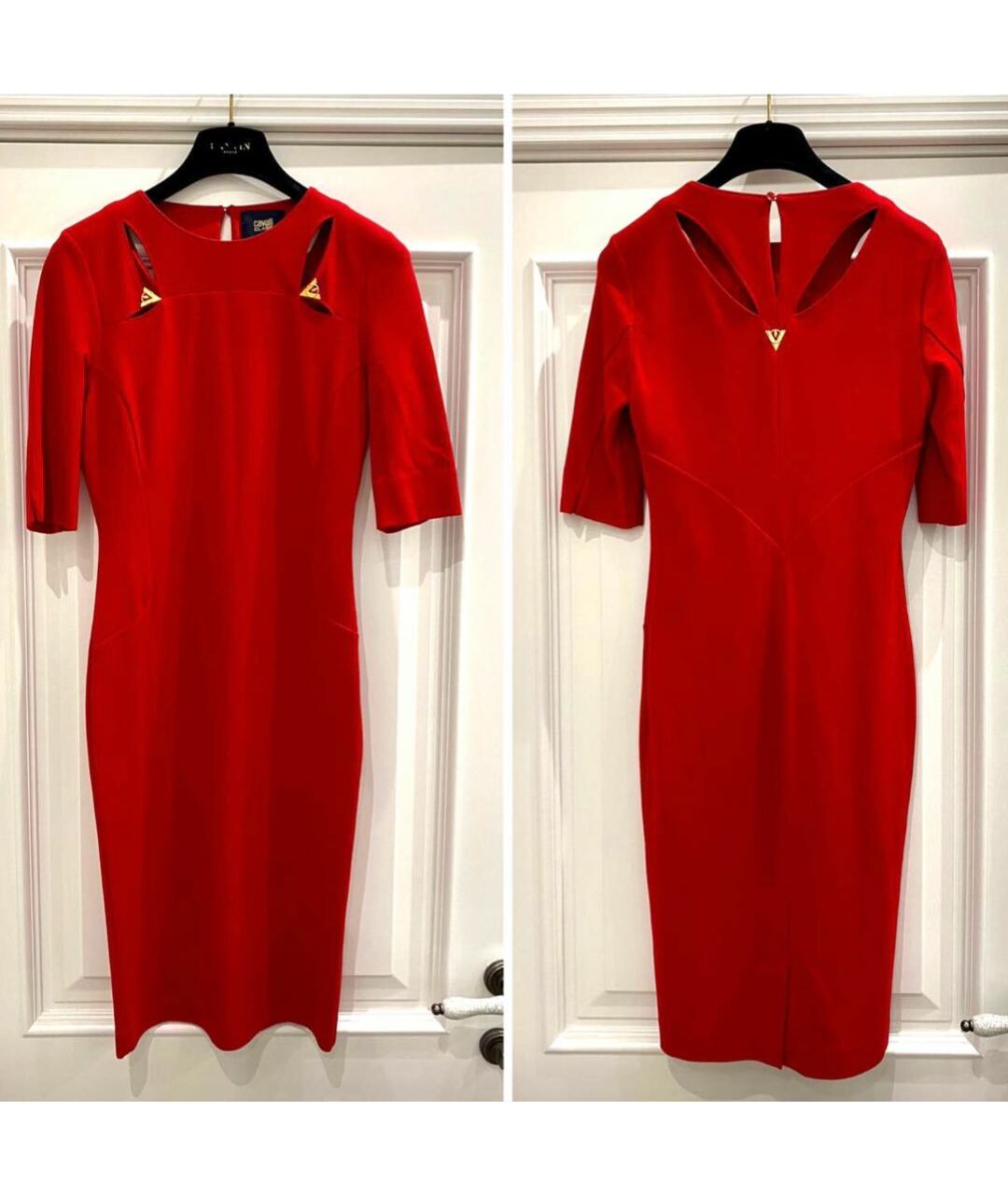 CAVALLI CLASS Красное повседневное платье, фото 4