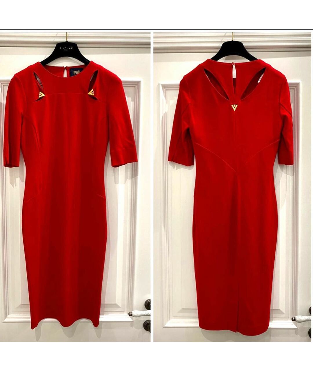 CAVALLI CLASS Красное повседневное платье, фото 3