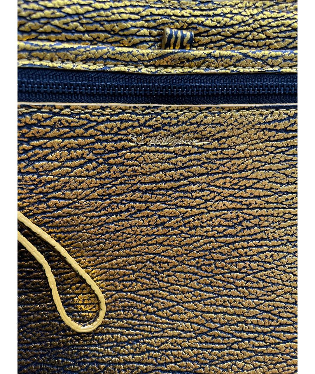 3.1 PHILLIP LIM Золотая кожаная сумка с короткими ручками, фото 7