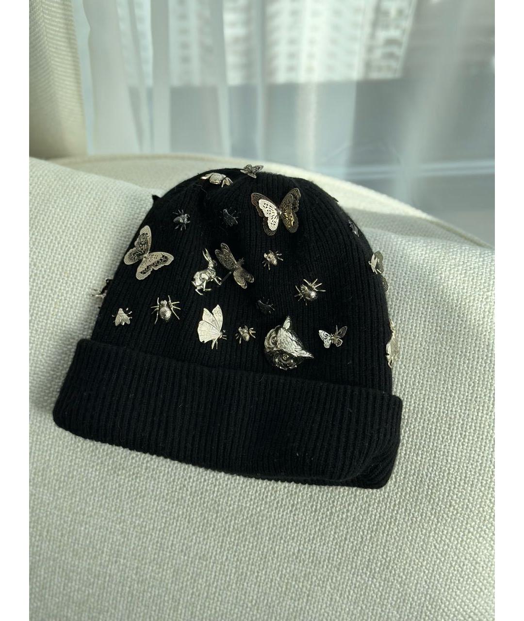MAISON MICHEL Черная шапка, фото 2