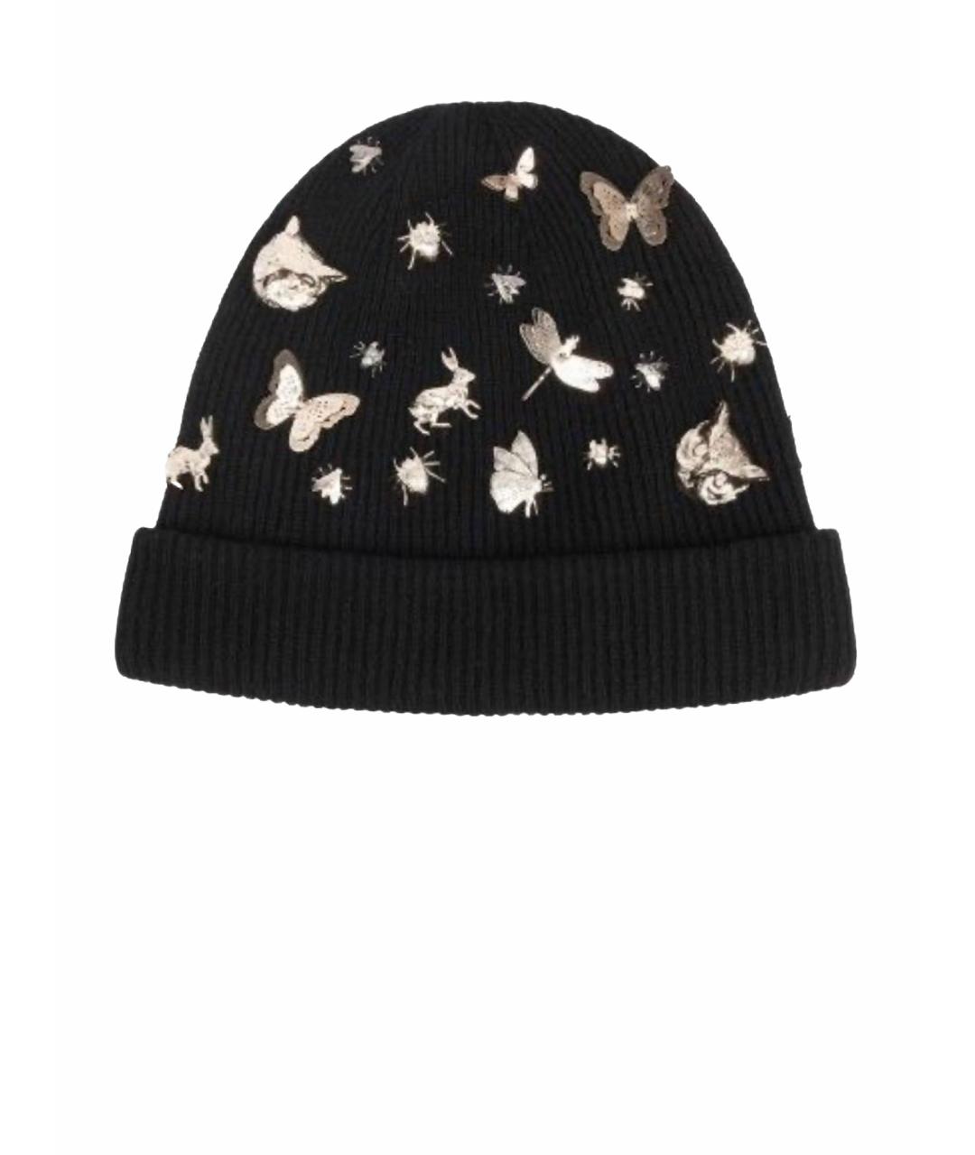 MAISON MICHEL Черная шапка, фото 1