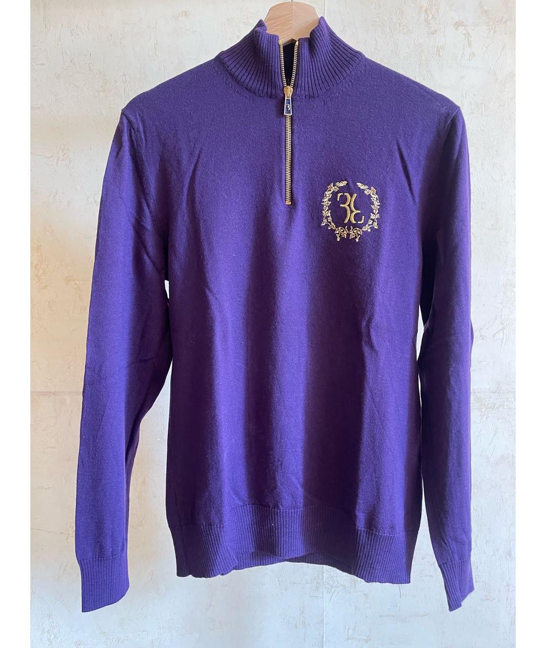 BILLIONAIRE Фиолетовый шерстяной джемпер / свитер, фото 7