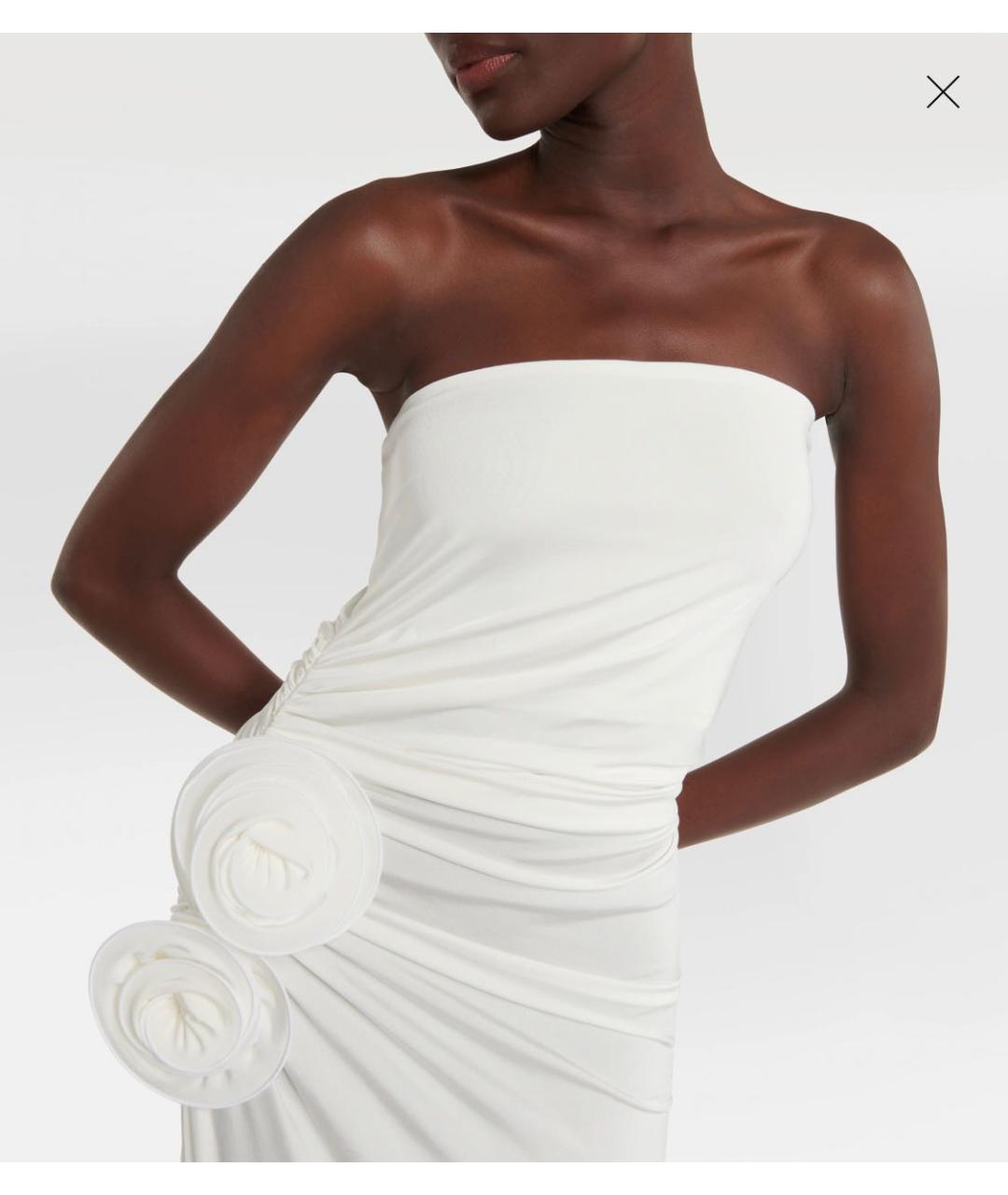 MAGDA BUTRYM Белое вискозное вечернее платье, фото 4