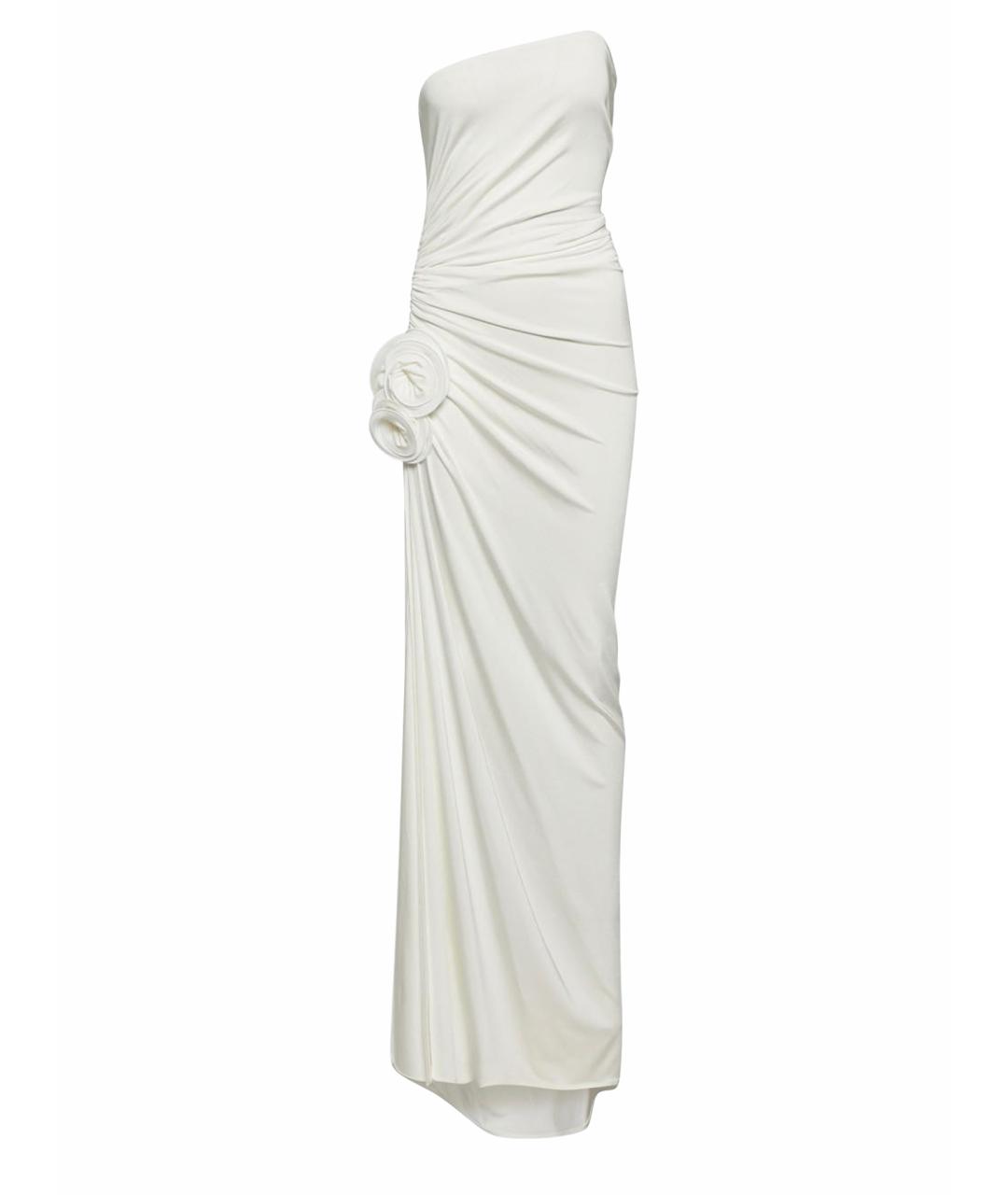 MAGDA BUTRYM Белое вискозное вечернее платье, фото 1
