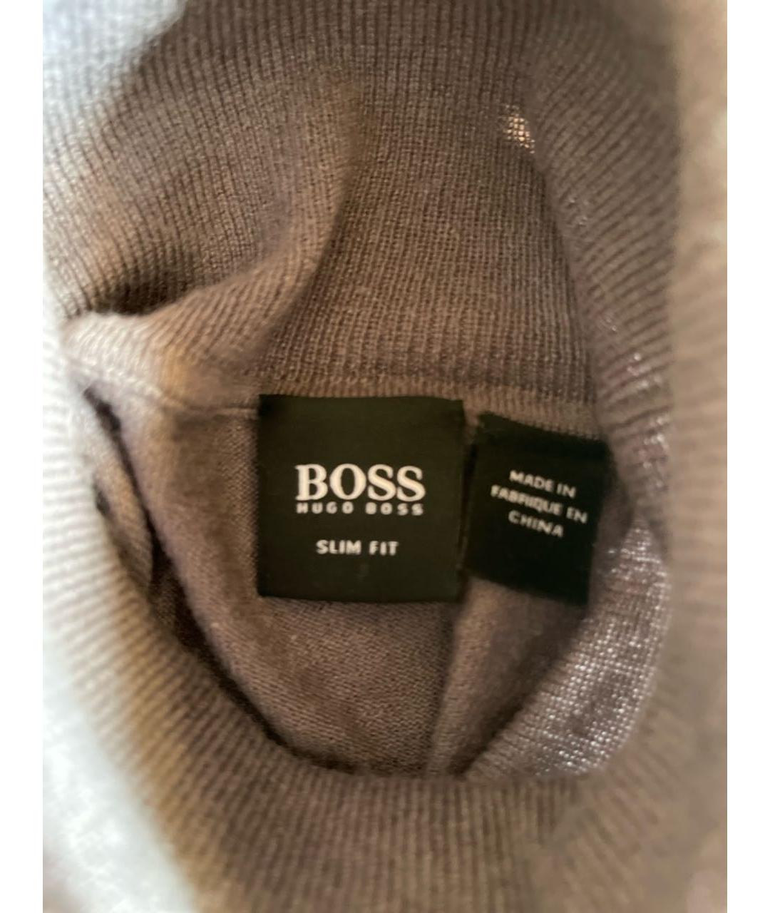 HUGO BOSS Антрацитовая кашемировая водолазка, фото 3